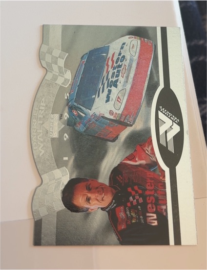 1996 Upper Deck Virtual Velocity #VV8 Darrell Waltrip — front