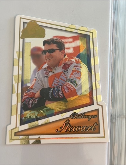 2001 Press Pass Premium #68 Tony Stewart Challenger Die-Cut — front