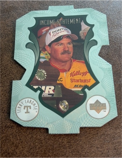 1999 Upper Deck Victory Circle Income Statement #IS14 Terry Labonte — front
