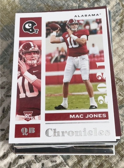 2021 Panini Chronicles Draft Picks #9 Mac Jones — front