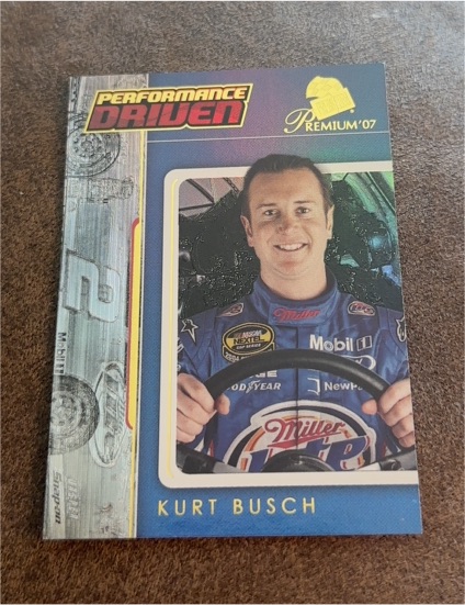 2007 Press Pass Premium Performance Driven #PD7 Kurt Busch — front