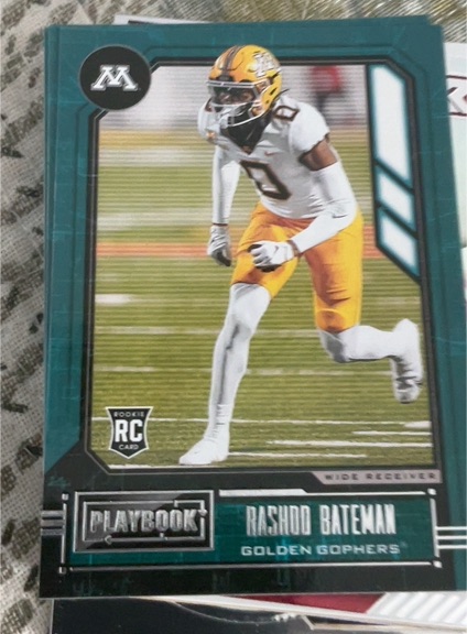 2021 Panini Chronicles Draft Picks Playbook #343 Rashod Bateman — front