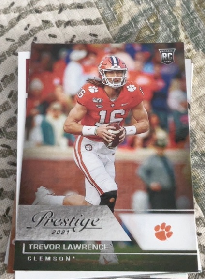 2021 Panini Chronicles Prestige Draft Picks #79 Trevor Lawrence — front