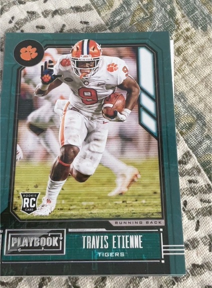 2021 Panini Chronicles Playbook Draft Picks #342 Travis Etienne — front