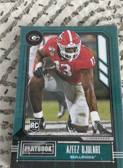 2021 Panini Chronicles Draft Picks Playbook #350 Azeez Ojulari — front