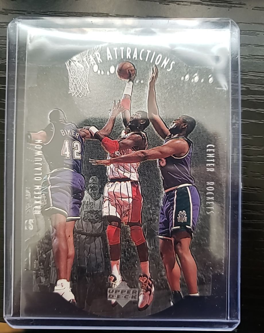 1997-98 Upper Deck Collector's Choice #SA15 Hakeem Olajuwon Star Attractions — front