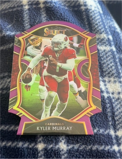 2020 Panini Select Concourse Purple Prizm Die-Cut #5 Kyler Murray — front