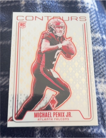 2024 Panini Phoenix #CON-MPJ Michael Penix Jr. Contours — front