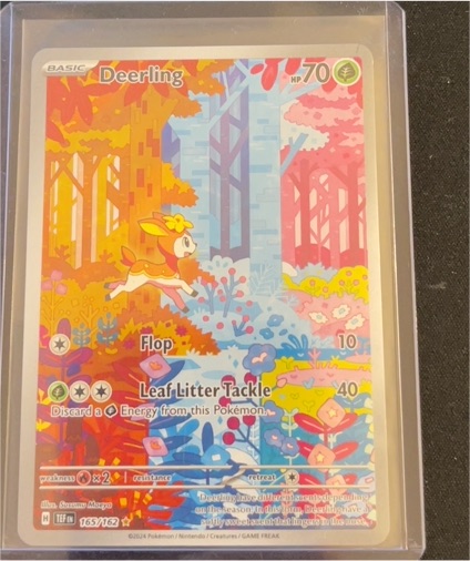 2024 Pokemon Temporal Forces #165 Deerling Illustration Rare — front