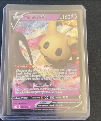 2022 Pokémon TCG Brilliant Stars #068 Mimikyu V — front
