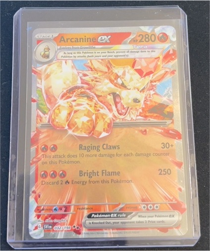 2023 Pokémon Scarlet & Violet #032 Arcanine ex — front