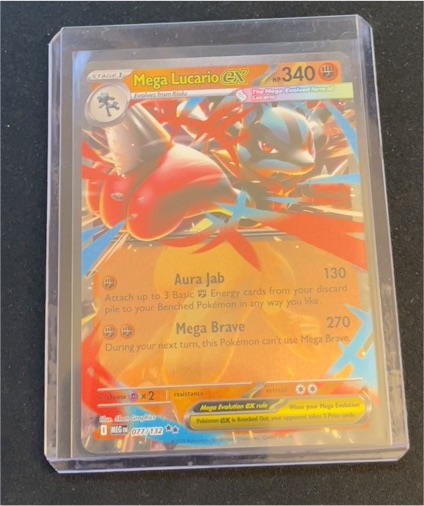 2014 Pokémon Mega Evolutions #077 Mega Lucario EX — front