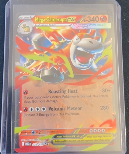 2025 Pokemon Mega Evolution #022 Mega Camerupt EX — front