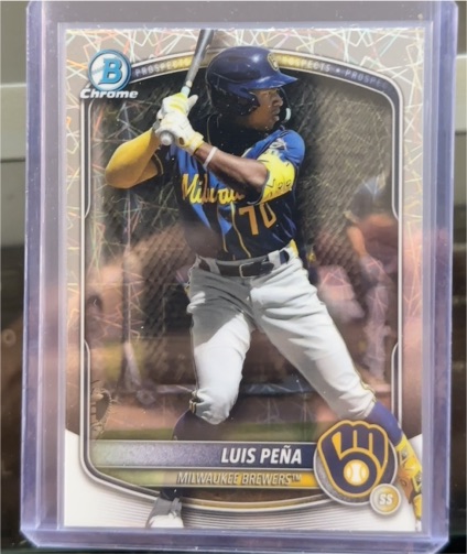 2025 Bowman Chrome #BCP-239 Luis Peña — front