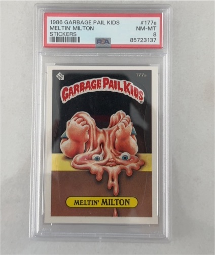 1986 Topps Garbage Pail Kids #177a Meltin Milton — front