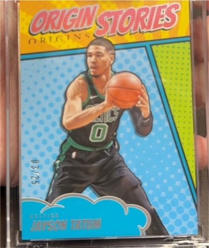 2024-25 Panini Origins Origin Stories #19 Jayson Tatum — front