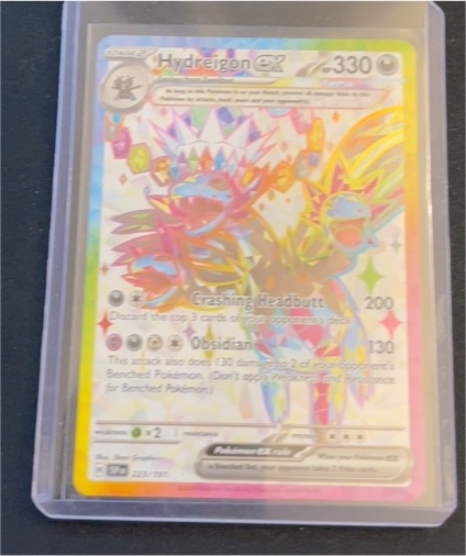 2020 Pokémon SV08: Surging Sparks #223 Hydreigon ex — front