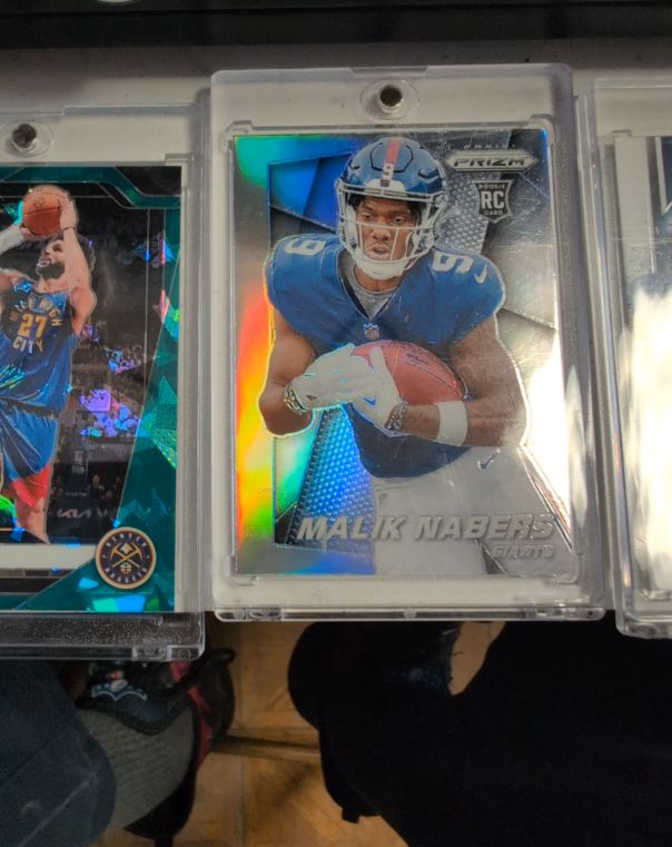 2024 Panini Prizm #5 Malik Nabers Giants Flashback Rookie Silver RC — front