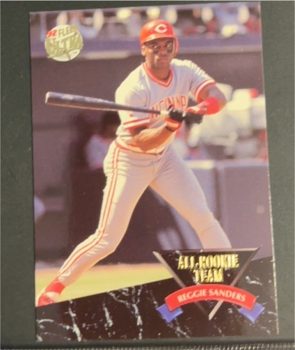 1992 Fleer Ultra #8 Reggie Sanders All-Rookie Team — front
