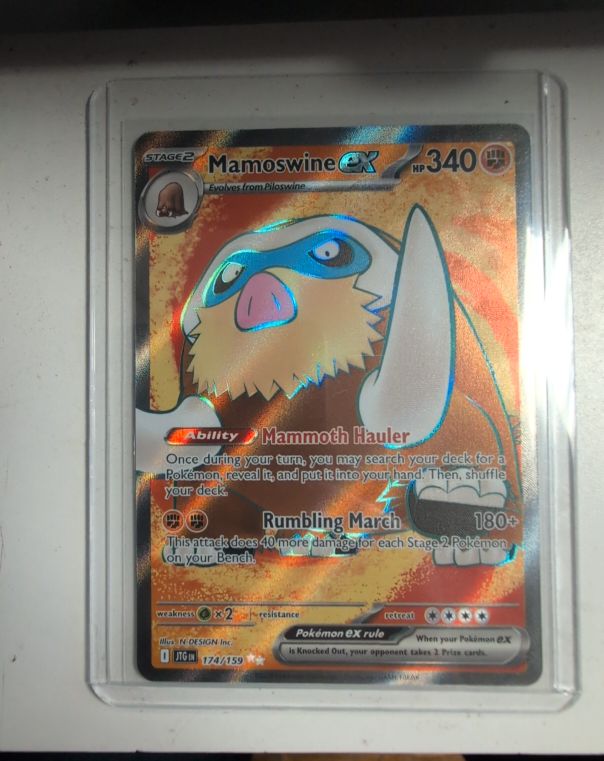 2022 Pokémon SV09 Journey Together #174 Mamoswine ex — front