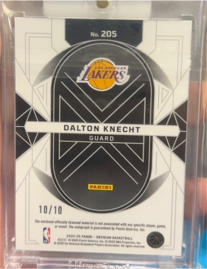 2024-25 Panini Obsidian #205 Dalton Knecht — front