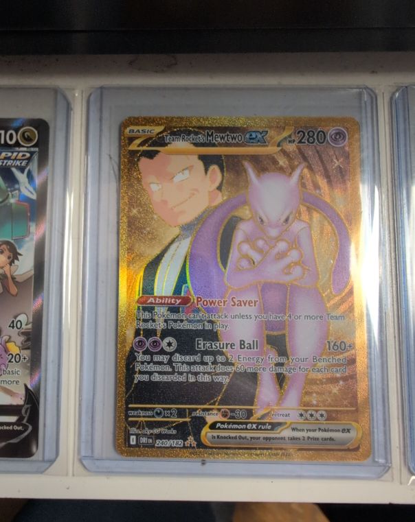 2025 Pokémon TCG Destined Rivals #240 Team Rocket's Mewtwo EX — front