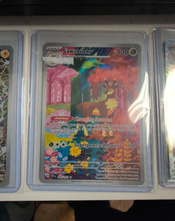 2024 Pokémon SV05: Temporal Forces #166 Sawsbuck Illustration Rare — front