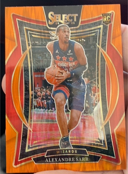 2024-25 Panini Select #73 Alexandre Sarr Concourse Blue Prizm RC — front