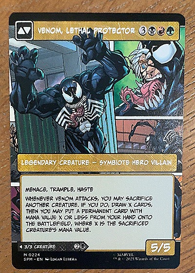 2025 Marvel Spider-Man #224 Eddie Brock / Venom, Lethal Protector — back
