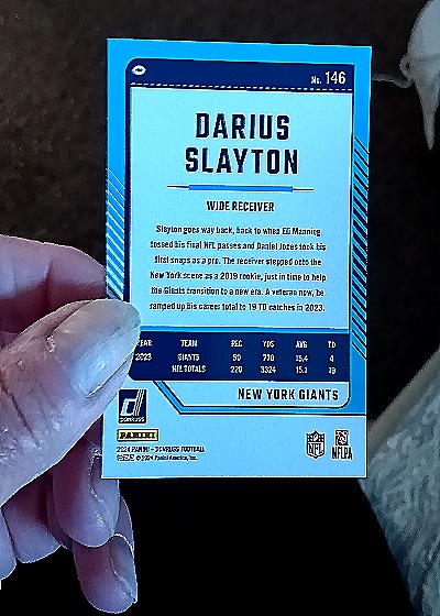 2024 Panini Donruss #146 Darius Slayton — back