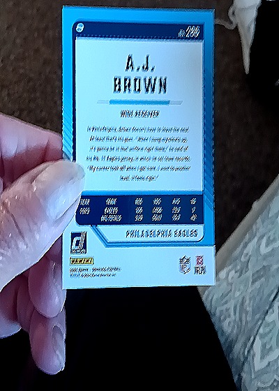 2024 Donruss #160 A.J. Brown — back