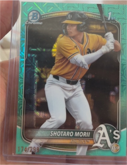 2025 Bowman Chrome #BCP-170 Shotaro Morii — front