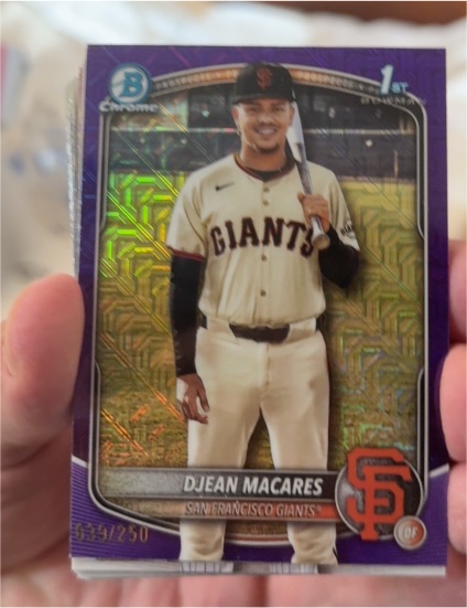 2025 Bowman Chrome #BCP-237 Djean Macares — front