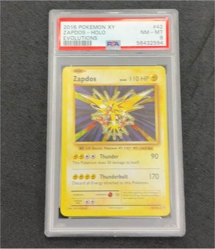 2016 Pokémon XY Evolutions #42 Zapdos Holo — front