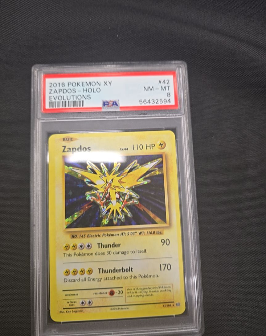2016 Pokemon XY Evolutions #42 Zapdos Holo — front