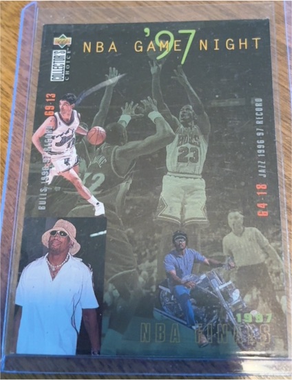1997-98 Upper Deck Collector's Choice #185 Michael Jordan NBA Game Night — front