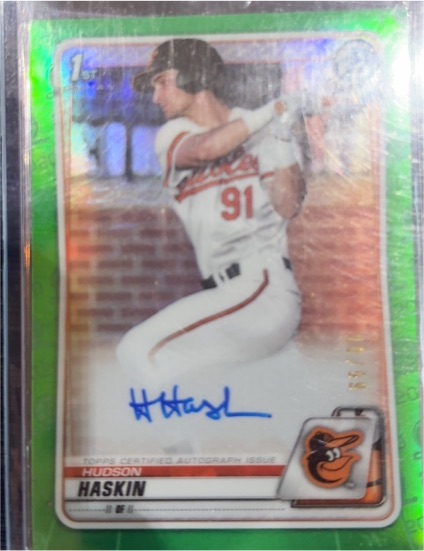 2020 Bowman Draft #91 Hudson Haskin — front