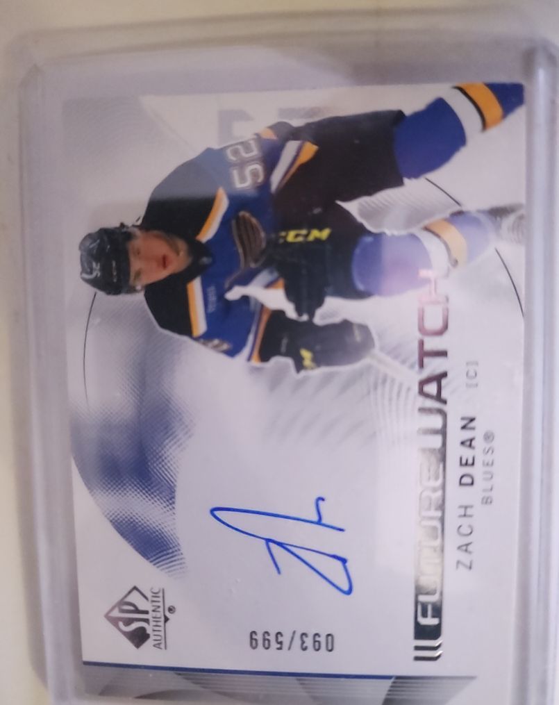 2024-25 SP Authentic #133 Zach Dean Future Watch Auto — front