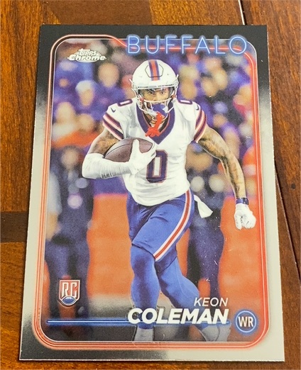 2024 Topps Chrome #209 Keon Coleman — front