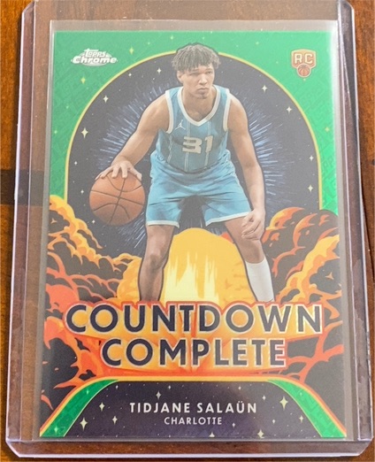 2024-25 Topps Chrome Countdown Complete #CC-15 Tidjane Salaun — front