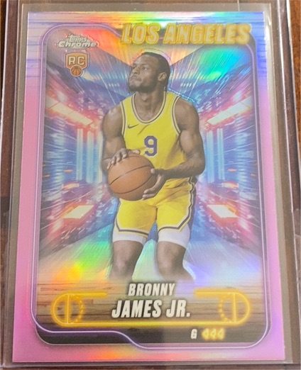 2024-25 Topps Chrome #149 Bronny James Jr. — front