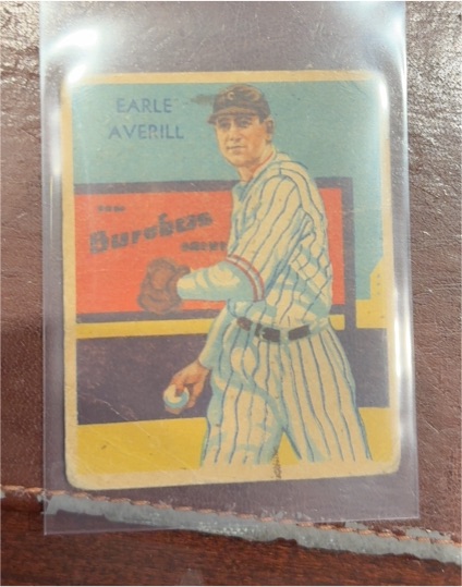 1935 Diamond Stars #35 Earle Averill — front
