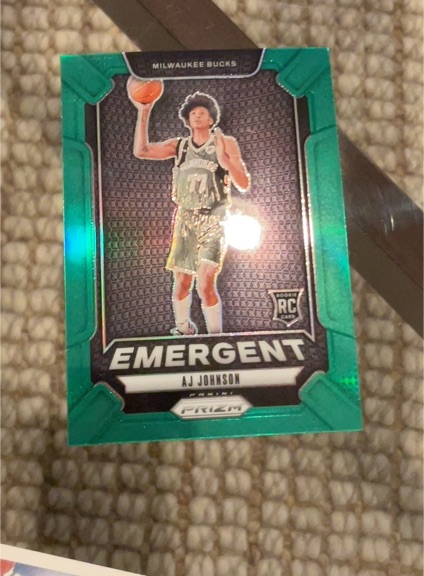 2024-25 Panini Prizm Emergent #15 AJ Johnson — front