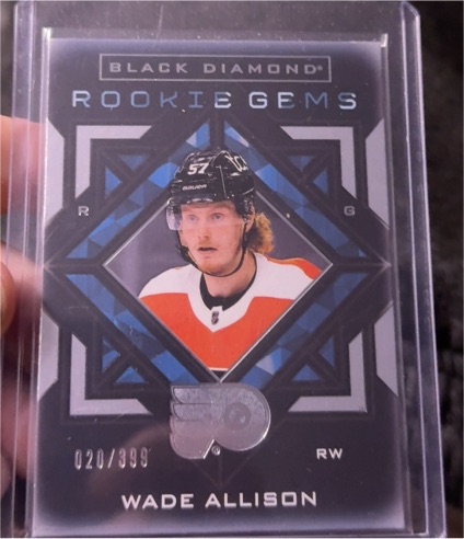 2021-22 Upper Deck Black Diamond Rookie Gems #RG-WA Wade Allison — front