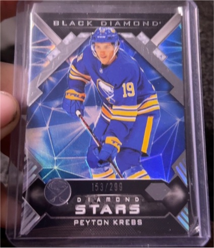 2022-23 Upper Deck Black Diamond #153 Peyton Krebs Diamond Stars — front