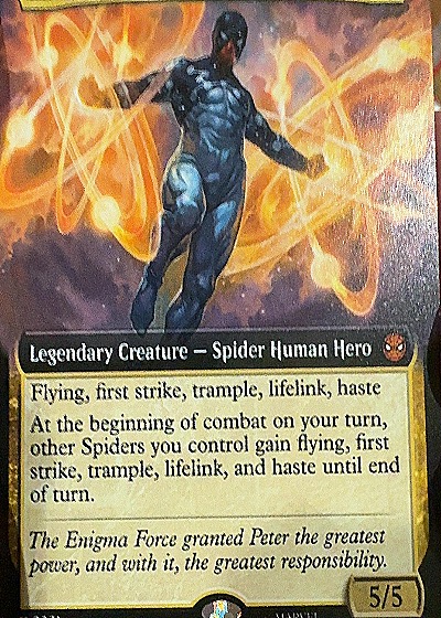 2023 MTG Marvel's Spider-Man #271 Cosmic Spider-Man (Extended Art) — front