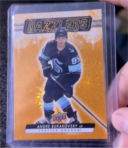 2023-24 Upper Deck Series 1 Orange Dazzlers #DZ-18 Andre Burakovsky — front