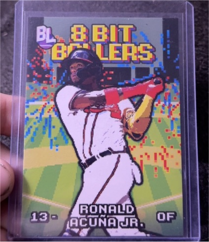 2023 Topps Big League 8 Bit Ballers #8B-7 Ronald Acuna Jr. — front