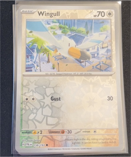 2023 Pokémon TCG Paldea Evolved #158 Wingull — front