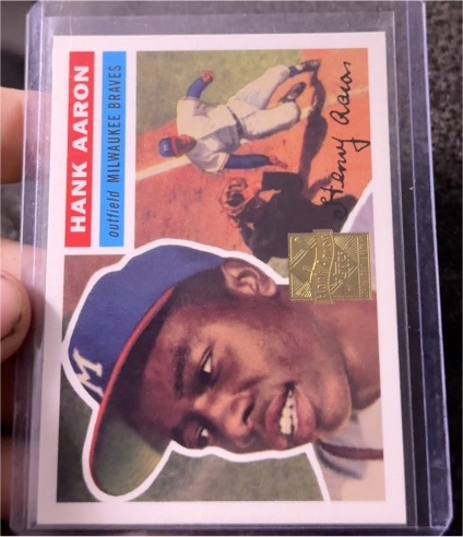 1956 Topps #31 Hank Aaron — front
